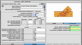 wyniki obliczeń wiązara krokwiowo - kleszczowego - połączenie kleszcze - krokiew
