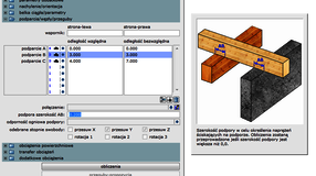 parametry obliczeniowe podpory belki stropowej