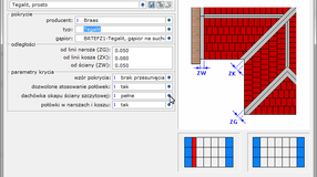 parametry dystrybucji pokrycia dachowego