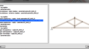 schematy obliczeniowe wiązarów dachowych