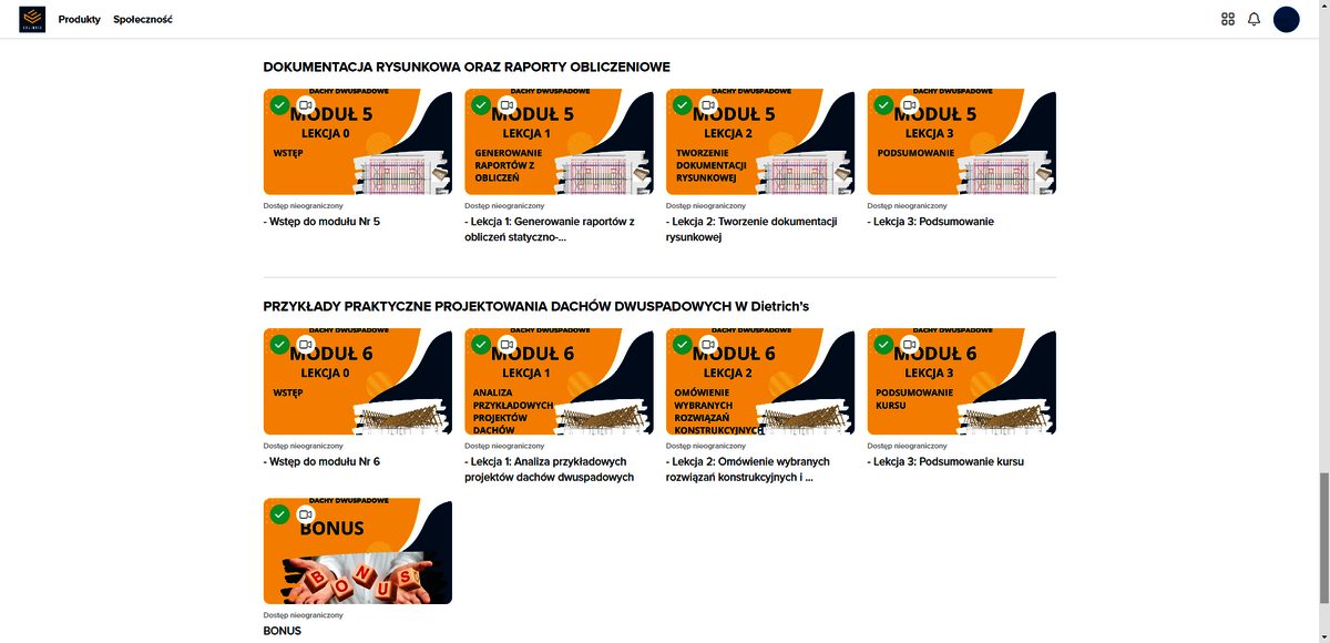 Kurs online - JAK PROJEKTOWAĆ DACHY DWUSPADOWE W PROGRAMIE DIETRICH'S