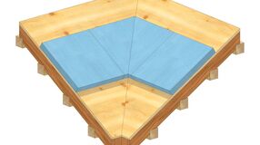 Docinanie płyt do linii kosza