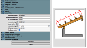 parametry rozstawu płatwi