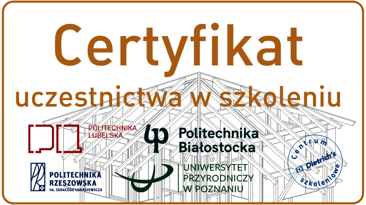 Warsztaty Dietrich's 2023 - projektowanie dachów - rozdanie certyfikatów 