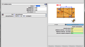 wyniki obliczeń połączenia nakładka skośna